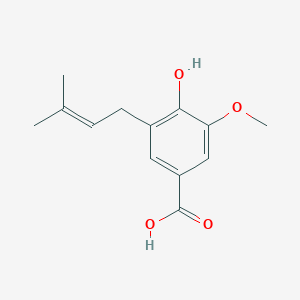 molecular formula C13H16O4 B136423 Proglobeflowery acid CAS No. 146367-85-3