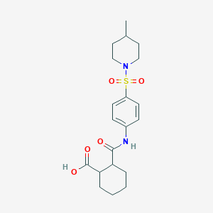 2-[4-(4-Methyl-piperidine-1-sulfonyl)-phenylcarbamoyl]-cyclohexanecarboxylic acid