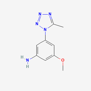 3-Methoxy-5-(5-methyl-1h-tetrazol-1-yl)aniline