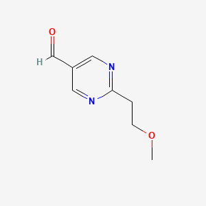 2-(2-Methoxyethyl)pyrimidine-5-carbaldehyde
