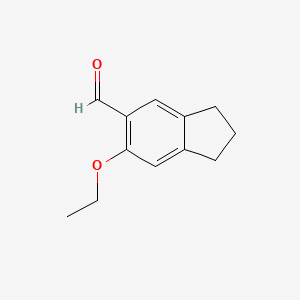 molecular formula C12H14O2 B1364248 6-ethoxy-2,3-dihydro-1H-indene-5-carbaldehyde CAS No. 876717-50-9