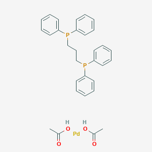 molecular formula C31H34O4P2Pd B136425 Diacetato[1,3-bis(diphenylphosphino)propane]palladium(II) CAS No. 149796-59-8