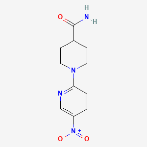 1-(5-Nitropyridin-2-yl)piperidine-4-carboxamide