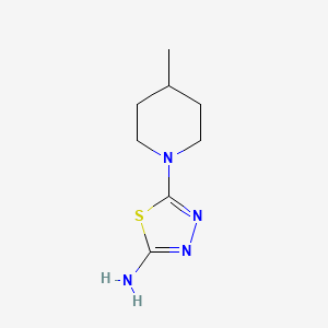 5-(4-Methylpiperidin-1-yl)-1,3,4-thiadiazol-2-amine