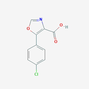 molecular formula C10H6ClNO3 B136427 5-(4-chlorophenyl)-1,3-oxazole-4-carboxylic Acid CAS No. 143659-14-7