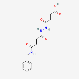 molecular formula C15H19N3O5 B1364283 4-{2-[4-(Benzylamino)-4-oxobutanoyl]hydrazino}-4-oxobutanoic acid 