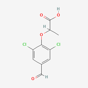 molecular formula C10H8Cl2O4 B1364297 2-(2,6-Dichloro-4-formylphenoxy)propanoic acid CAS No. 812642-69-6