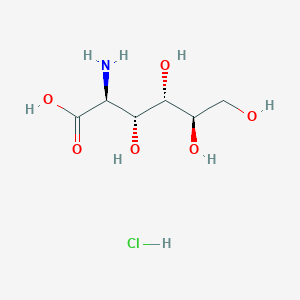 molecular formula C₆H₁₄ClNO₅ B013643 (2S,3R,4S,5R)-2-Amino-3,4,5,6-tetrahydroxyhexanal hydrochloride CAS No. 5505-63-5
