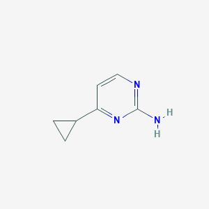 molecular formula C7H9N3 B1364303 4-环丙基嘧啶-2-胺 CAS No. 21573-15-9