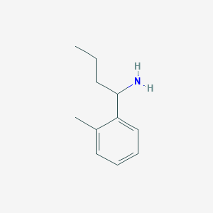 molecular formula C11H17N B13643119 1-(2-Methylphenyl)butan-1-amine 