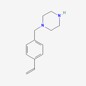 molecular formula C13H18N2 B1364324 1-[(4-Ethenylphenyl)methyl]piperazine CAS No. 168270-38-0