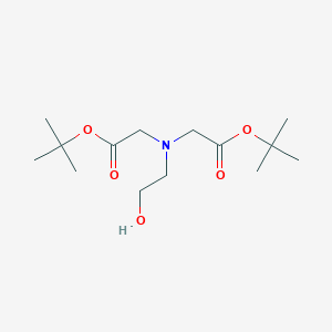 molecular formula C14H27NO5 B136434 n,n-Bis(t-butyl-4-carboxymethyl)aminoethanol CAS No. 146432-41-9