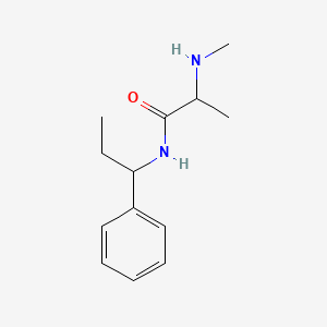 molecular formula C13H20N2O B13643470 2-(methylamino)-N-(1-phenylpropyl)propanamide 