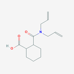 molecular formula C14H21NO3 B1364350 2-[(Diallylamino)carbonyl]cyclohexanecarboxylic acid 