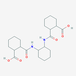 molecular formula C22H34N2O6 B1364370 2-[[2-[(2-Carboxycyclohexanecarbonyl)amino]cyclohexyl]carbamoyl]cyclohexane-1-carboxylic acid 