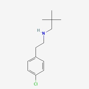 molecular formula C13H20ClN B13643739 n-(4-Chlorophenethyl)-2,2-dimethylpropan-1-amine 