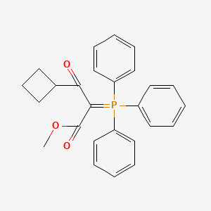 molecular formula C26H25O3P B13643855 Methyl 3-cyclobutyl-3-oxo-2-(triphenyl-l5-phosphaneylidene)propanoate 