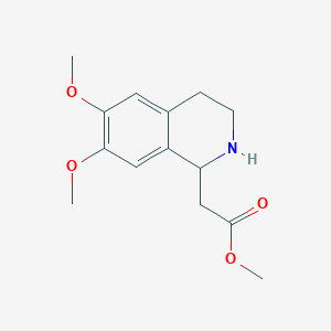 Methyl 2-(6,7-dimethoxy-1,2,3,4-tetrahydroisoquinolin-1-yl)acetate