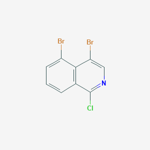 molecular formula C9H4Br2ClN B13643942 4,5-Dibromo-1-chloroisoquinoline 