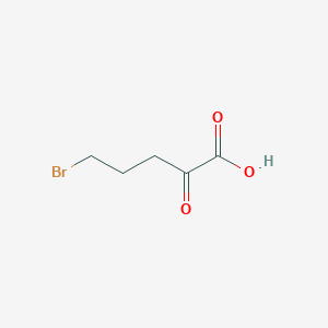 molecular formula C5H7BrO3 B13643947 5-Bromo-2-oxopentanoic acid 