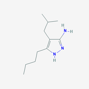 molecular formula C11H21N3 B13643970 3-Butyl-4-isobutyl-1h-pyrazol-5-amine 