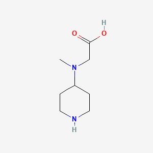 molecular formula C8H16N2O2 B13643986 N-methyl-N-piperidin-4-ylglycine dihydrochloride 