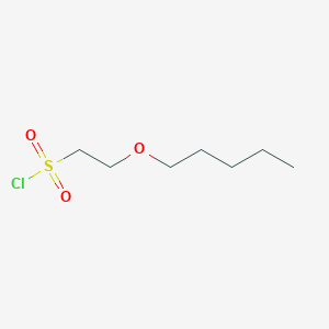 molecular formula C7H15ClO3S B13644021 2-(Pentyloxy)ethane-1-sulfonyl chloride 