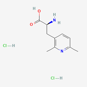 molecular formula C10H16Cl2N2O2 B13644097 (2S)-2-Amino-3-(2,6-dimethylpyridin-3-yl)propanoic Acid diHCl 