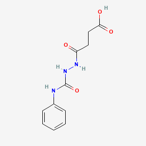 4-Oxo-4-[2-(phenylcarbamoyl)hydrazinyl]butanoic acid