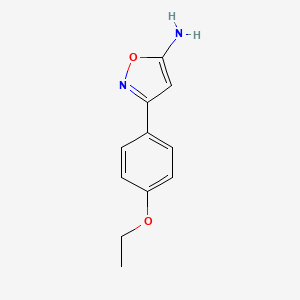 molecular formula C11H12N2O2 B1364422 3-(4-Ethoxyphenyl)-1,2-oxazol-5-amine CAS No. 54606-18-7
