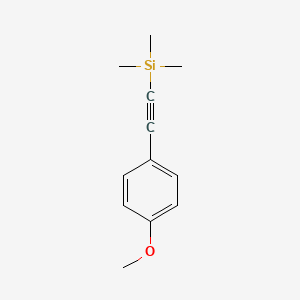 molecular formula C12H16OSi B1364423 ((4-Methoxyphenyl)ethynyl)trimethylsilane CAS No. 3989-14-8