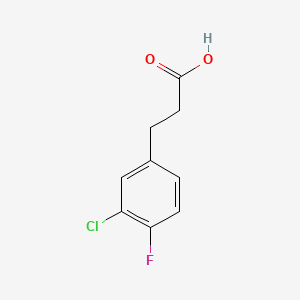 molecular formula C9H8ClFO2 B1364426 3-(3-Chloro-4-fluorophenyl)propanoic acid CAS No. 881190-93-8