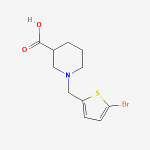 1-[(5-bromothiophen-2-yl)methyl]piperidine-3-carboxylic Acid