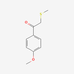molecular formula C10H12O2S B13644327 1-(4-Methoxyphenyl)-2-(methylsulfanyl)ethan-1-one CAS No. 46188-84-5