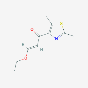 molecular formula C10H13NO2S B13644346 1-(2,5-Dimethylthiazol-4-yl)-3-ethoxyprop-2-en-1-one 