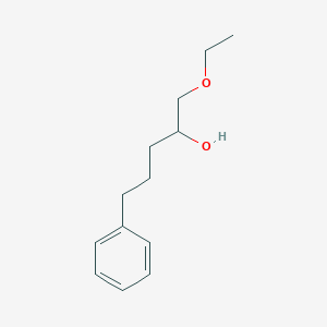 molecular formula C13H20O2 B13644386 1-Ethoxy-5-phenylpentan-2-ol 