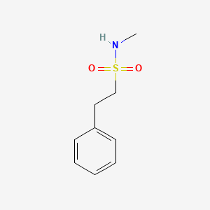 molecular formula C9H13NO2S B13644453 Benzeneethanesulfonamide, N-methyl- CAS No. 95339-74-5