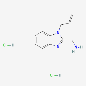 molecular formula C11H15Cl2N3 B13644519 [(1-Allyl-1h-benzimidazol-2-yl)methyl]amine dihydrochloride 