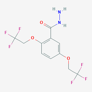 molecular formula C11H10F6N2O3 B1364456 2,5-Bis(2,2,2-trifluoroethoxy)benzoic acid hydrazide CAS No. 50778-75-1