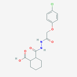 2-[[[2-(4-chlorophenoxy)acetyl]amino]carbamoyl]cyclohexane-1-carboxylic Acid