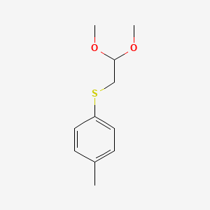 molecular formula C11H16O2S B13644797 (2,2-Dimethoxyethyl)(p-tolyl)sulfane 