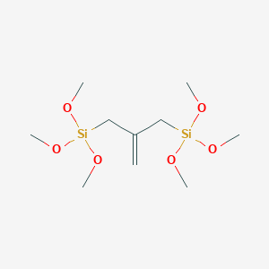 molecular formula C10H24O6Si2 B136448 1,1-双(三甲氧基硅基甲基)乙烯 CAS No. 143727-20-2