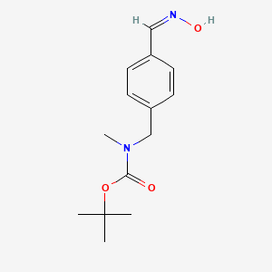 molecular formula C14H20N2O3 B13644856 Tert-butyl 4-((hydroxyimino)methyl)benzyl(methyl)carbamate 