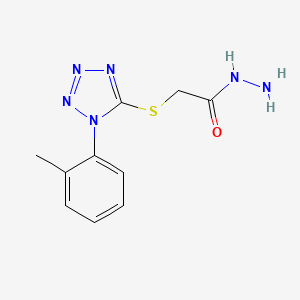 molecular formula C10H12N6OS B13644858 (1-o-Tolyl-1H-tetrazol-5-ylsulfanyl)-acetic acid hydrazide 