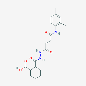 2-[[[4-(2,4-Dimethylanilino)-4-oxobutanoyl]amino]carbamoyl]cyclohexane-1-carboxylic acid