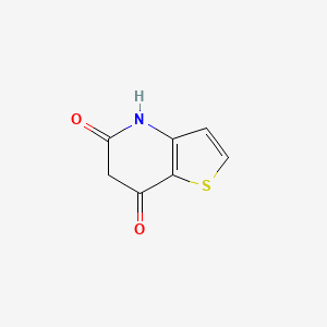 molecular formula C7H5NO2S B13644861 Thieno[3,2-b]pyridine-5,7(4H,6H)-dione 