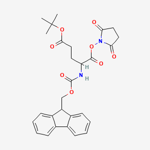 molecular formula C28H30N2O8 B13644876 N-Fmoc-O5-tert-butyl-L-glutamic acid succinimido ester 