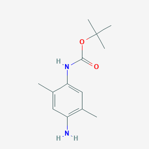 molecular formula C13H20N2O2 B13644883 tert-butylN-(4-amino-2,5-dimethylphenyl)carbamate 