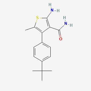 molecular formula C16H20N2OS B1364489 2-Amino-4-(4-tert-butylphenyl)-5-methylthiophene-3-carboxamide CAS No. 861451-49-2