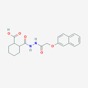 2-[[(2-Naphthalen-2-yloxyacetyl)amino]carbamoyl]cyclohexane-1-carboxylic acid